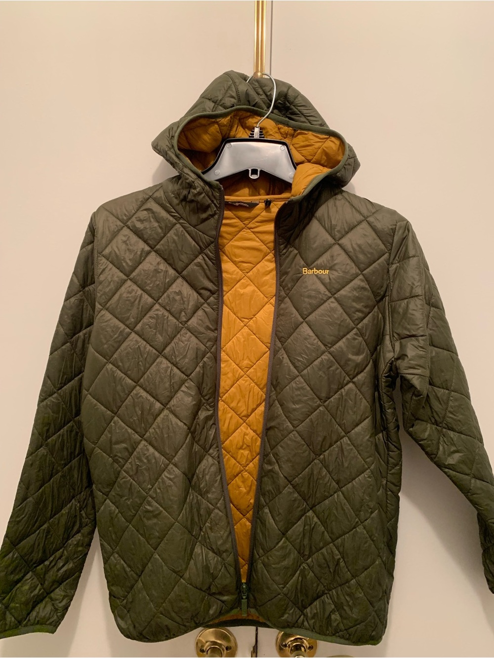 EUC! Barbour kid light puffer jacket